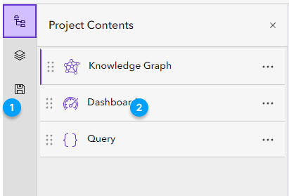 Main menu and Project Contents pane Main menu and Project Contents pane